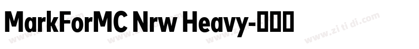 MarkForMC Nrw Heavy字体转换